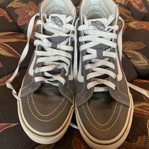 Grey high top vans womens 9